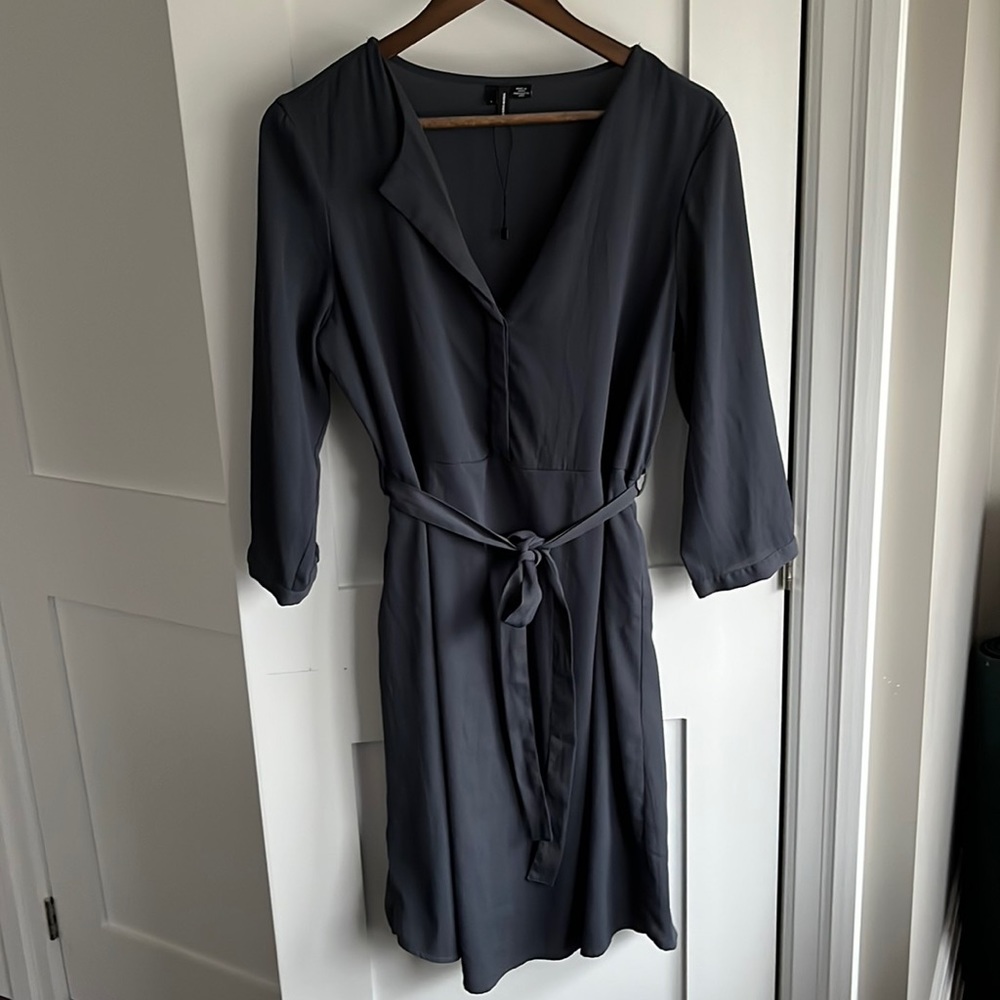 Vero Moda Belted Blue Dress Size L